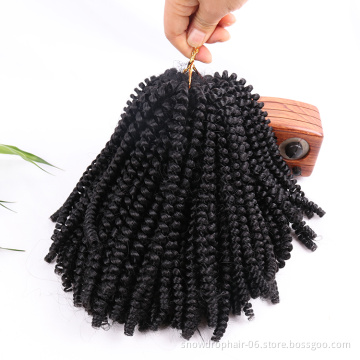 Spring Twist Hair Synthetic Fiber Ocean Wave Braiding Yaki Long Curly Hair Weave Synthetic Hair Extension Clip